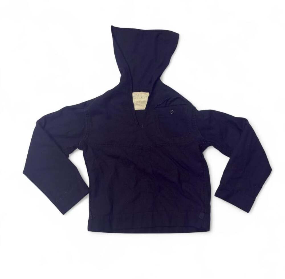 US Navy Wool Sailor Jumper Size 38 Black Dress Uniform Pullover Top
